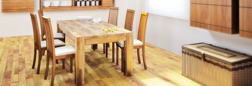 table en bois massif